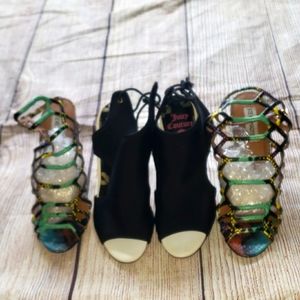 Steve madden and juicy couture sandals size 6